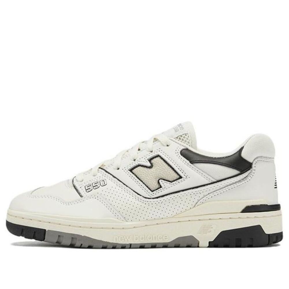 New Balance 550 Sea Salt Black Leather Sneakers Women's Size 7